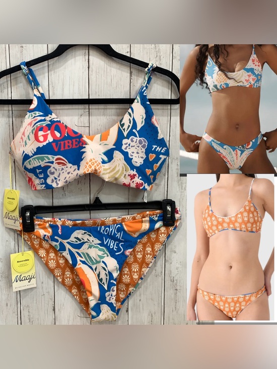 Maaji Other - Maaji Reversible Bikini Set Top/Bottom Tropical Bliss Sublimity Bralette XL NWT